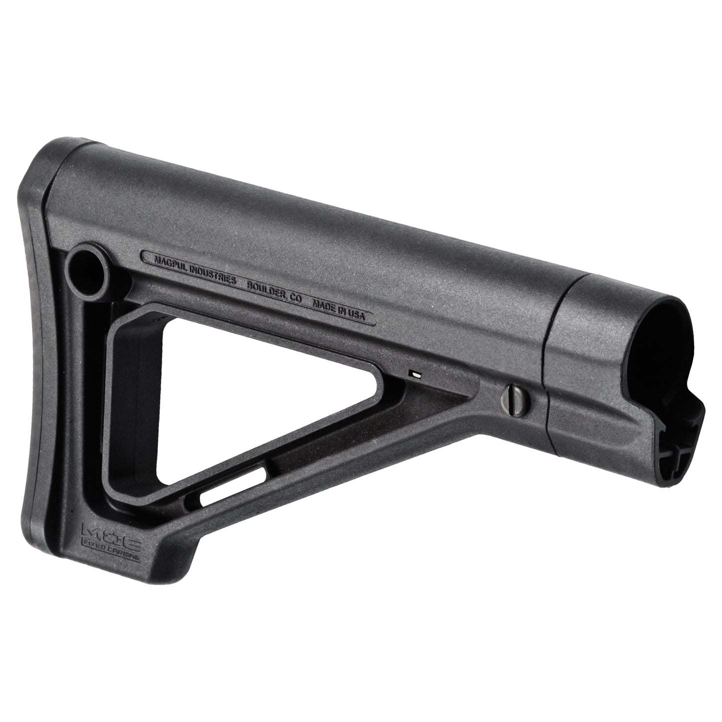 Magpul Industries, MOE Fixed Carbine Stock, Fits AR Rifles, Mil-Spec, Black